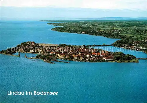 AK / Ansichtskarte Lindau Bodensee Fliegeraufnahme Kat. Lindau (Bodensee)