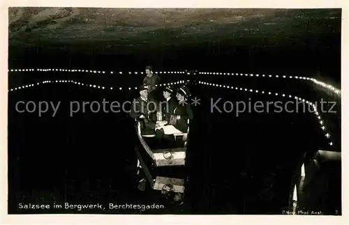 AK / Ansichtskarte Berchtesgaden Salzsee im Bergwerk Kat. Berchtesgaden