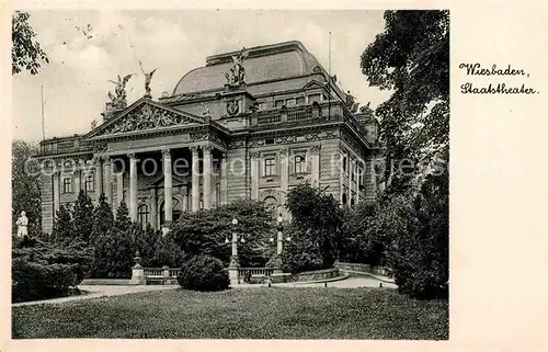 AK / Ansichtskarte Wiesbaden Staatstheater Kat. Wiesbaden