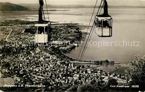 AK / Ansichtskarte Seilbahn Pfaenderbahn Bregenz Foto Risch Lau Nr. 1635 Kat. Bahnen