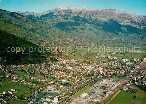 AK / Ansichtskarte Buchs SG Fliegeraufnahme Kat. Buchs