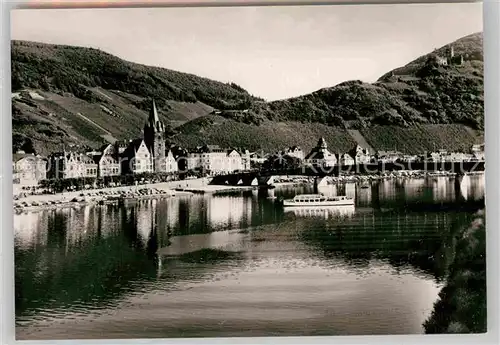 AK / Ansichtskarte Bernkastel Kues Moselpartie mit Burgruine Landstuhl Kat. Bernkastel Kues