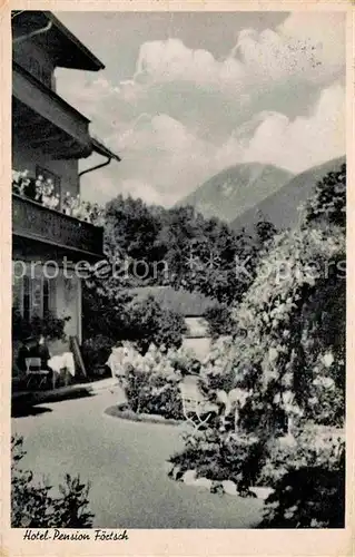 AK / Ansichtskarte Garmisch Partenkirchen Hotel Pension Foertsch Kat. Garmisch Partenkirchen