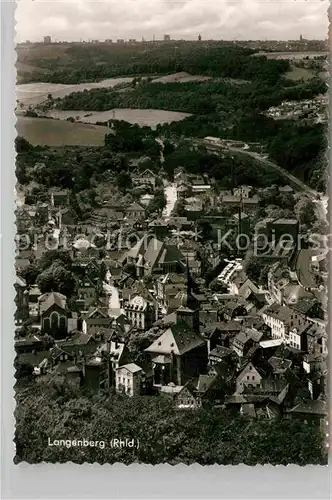 AK / Ansichtskarte Langenberg Rheinland Fliegeraufnahme Kat. Velbert