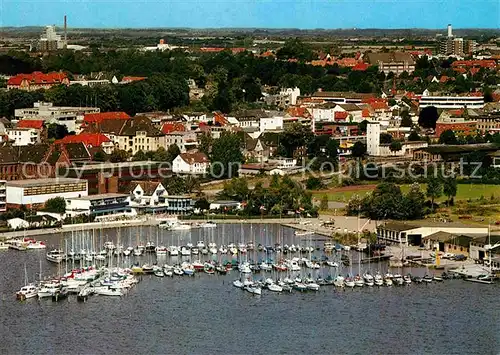 AK / Ansichtskarte Schleswig Schlei Fliegeraufnahme Yacht  und Seglerhafen Kat. Erfde