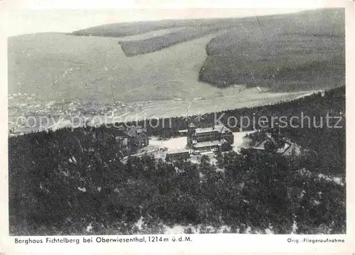 AK / Ansichtskarte Fichtelberg Oberwiesenthal Fliegeraufnahme Berghaus  Kat. Oberwiesenthal