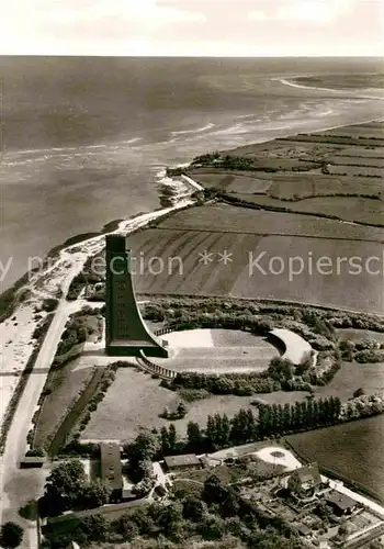 AK / Ansichtskarte Laboe Marine Ehrenmal Fliegeraufnahme Kat. Laboe