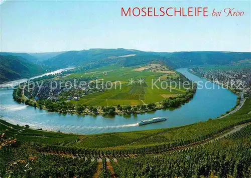 AK / Ansichtskarte Kroev Mosel Fliegeraufnahme Moselschleife Kat. Kroev