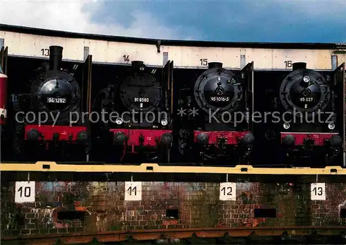 AK / Ansichtskarte Arnstadt Ilm Lokparade im Museum Bahnbetriebswerk Kat. Arnstadt