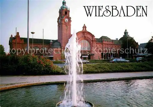 AK / Ansichtskarte Wiesbaden Hauptbahnhof Kat. Wiesbaden