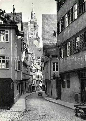 AK / Ansichtskarte Stuttgart Turmstrasse mit Rathausturm Kat. Stuttgart