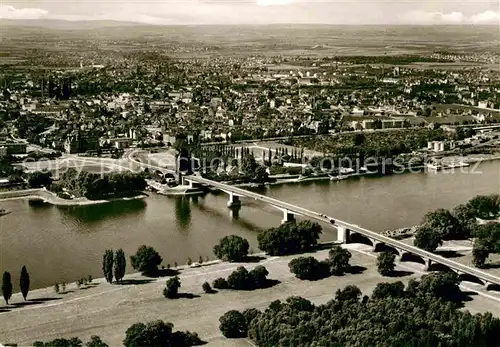 AK / Ansichtskarte Worms Rhein Panorama Rheinbruecke Kat. Worms