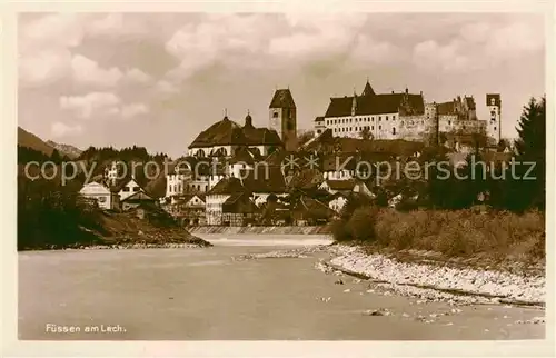 AK / Ansichtskarte Fuessen Allgaeu Lechpartie Kat. Fuessen