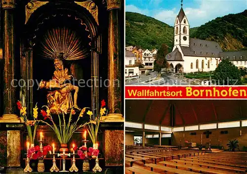 AK / Ansichtskarte Bornhofen Kamp Wallfahrtsort Kirche Heiligenfigur Kat. Kamp Bornhofen