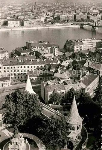 AK / Ansichtskarte Budapest Blick ueber die Stadt mit Fischerbastei Kat. Budapest