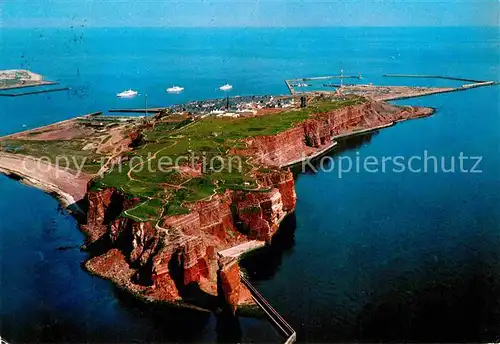 AK / Ansichtskarte Helgoland Nordseeinsel Fliegeraufnahme Kat. Helgoland