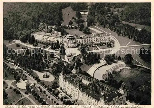 AK / Ansichtskarte Bad Wildungen Badehotel Hotel Fuerstenhof Fliegeraufnahme Kat. Bad Wildungen