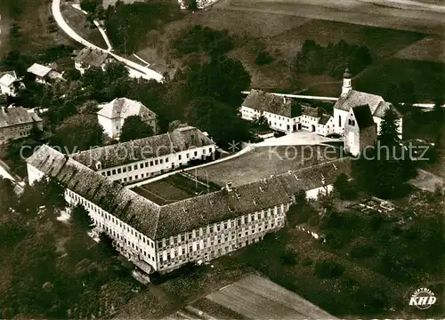 AK / Ansichtskarte Weilheim Oberbayern Jugendkurheim Kloster Wessobrunn Fliegeraufnahme Kat. Weilheim i.OB