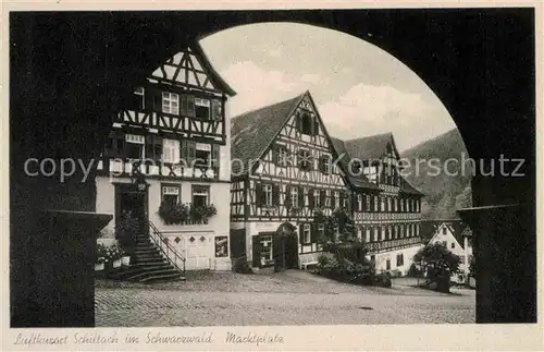 AK / Ansichtskarte Schiltach Marktplatz Fachwerk Kat. Schiltach Schwarzwald