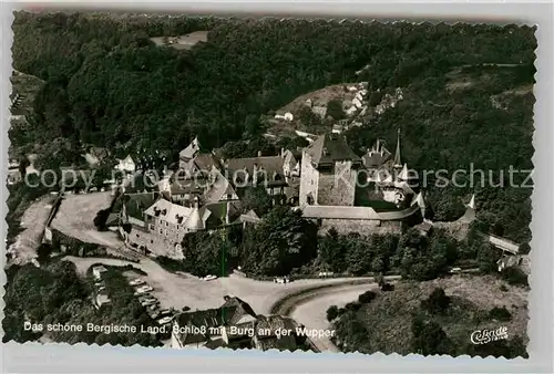 AK / Ansichtskarte Burg Wupper Schloss Fliegeraufnahme Kat. Solingen