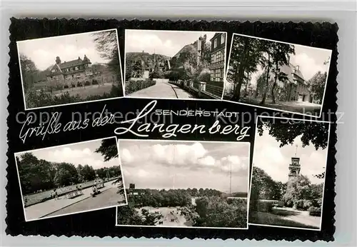 AK / Ansichtskarte Langenberg Rheinland Teilansichten Sender Bismarckturm Kat. Velbert