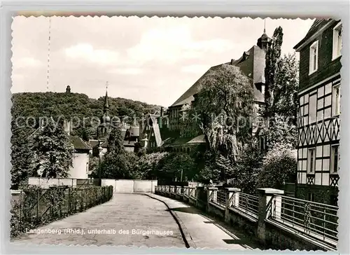 AK / Ansichtskarte Langenberg Rheinland Strassenpartie vom Buergerhaus Kat. Velbert