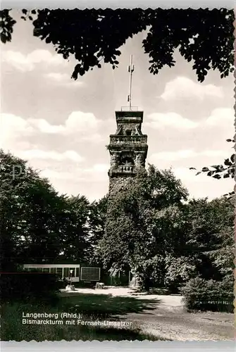 AK / Ansichtskarte Langenberg Rheinland Bismarckturm mit Sender Kat. Velbert