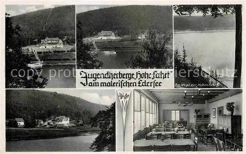 AK / Ansichtskarte Voehl Jugendherberge Hohe Fahrt am Edersee Kat. Voehl