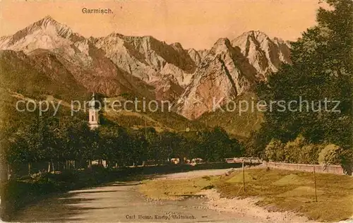 AK / Ansichtskarte Garmisch Partenkirchen Panorama Kat. Garmisch Partenkirchen