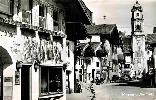 AK / Ansichtskarte Mittenwald Bayern Obermarkt Kat. Mittenwald