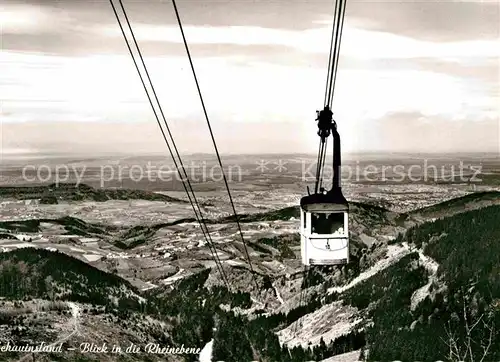 AK / Ansichtskarte Seilbahn Schauinsland Schwarzwald  Kat. Bahnen