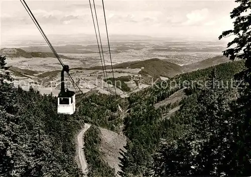 AK / Ansichtskarte Seilbahn Schauinsland Schwarzwald Freiburg Breisgau Kat. Bahnen