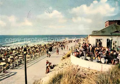 AK / Ansichtskarte Westerland Sylt Milchbar Strand Kat. Westerland