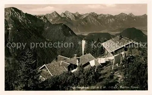 AK / Ansichtskarte Tegelberghaus Panorama Kat. Fuessen