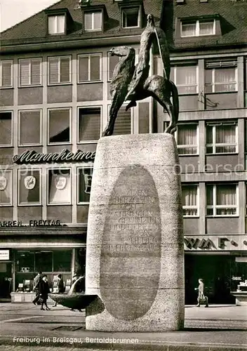 AK / Ansichtskarte Freiburg Breisgau Bertoldsbrunnen Kat. Freiburg im Breisgau