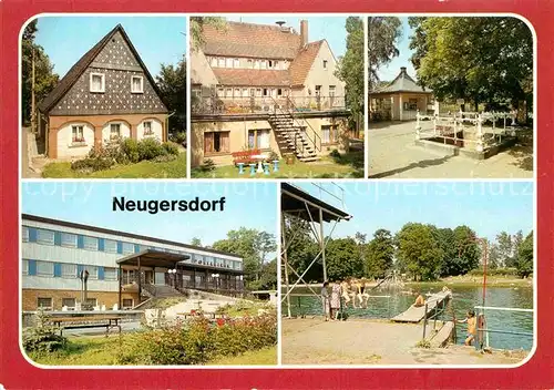 AK / Ansichtskarte Neugersdorf Sachsen Umgebindehaus Jugendherberge Spreequelle Poliklinik Volksbad Kat. Neugersdorf Sachsen