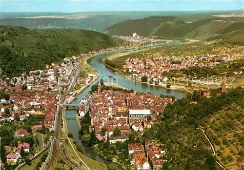 AK / Ansichtskarte Wertheim Main Luftaufnahme Tauber Kat. Wertheim