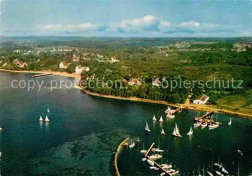 AK / Ansichtskarte Gluecksburg Ostseebad Hafen Luftaufnahme  Kat. Gluecksburg (Ostsee)