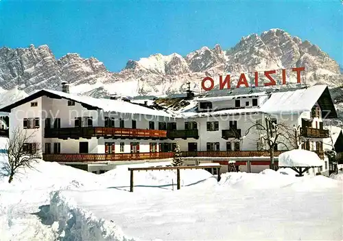 AK / Ansichtskarte Cortina d Ampezzo Winter Restaurant Tiziano  Kat. Cortina d Ampezzo
