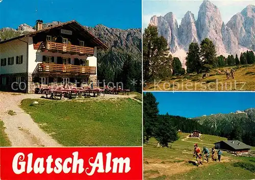 AK / Ansichtskarte Villnoess Glatsch Alm Kat. Bozen Suedtirol