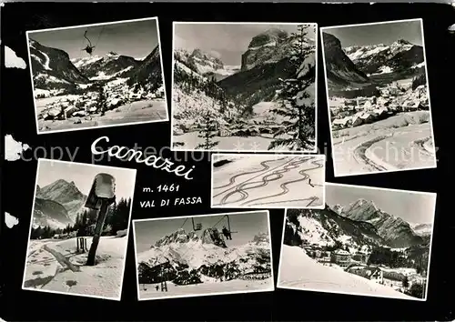 AK / Ansichtskarte Canazei Suedtirol Skigebiet Sessellift  Kat. 