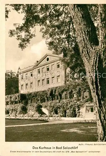 AK / Ansichtskarte Bad Salzschlirf Kurhaus  Kat. Bad Salzschlirf