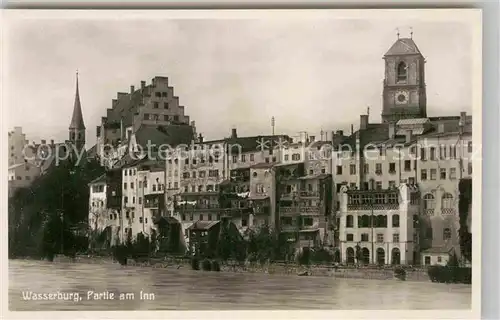 AK / Ansichtskarte Wasserburg Inn Partie am Inn Kat. Wasserburg a.Inn