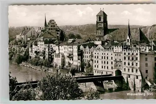 AK / Ansichtskarte Wasserburg Inn Innbruecke Brucktor Kat. Wasserburg a.Inn