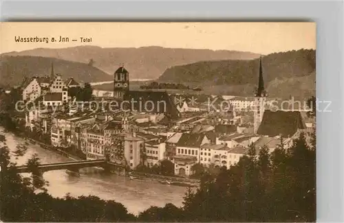 AK / Ansichtskarte Wasserburg Inn Panorama Kat. Wasserburg a.Inn