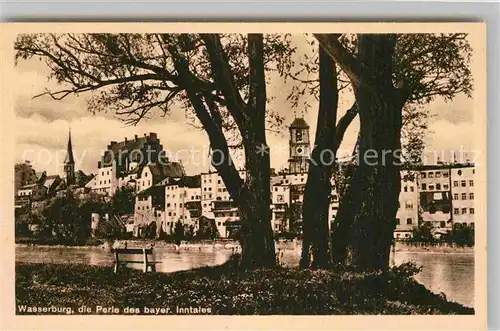 AK / Ansichtskarte Wasserburg Inn Partie am Inn Kat. Wasserburg a.Inn