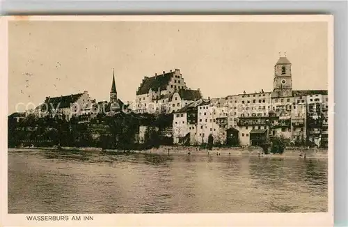 AK / Ansichtskarte Wasserburg Inn Partie am Inn Kat. Wasserburg a.Inn