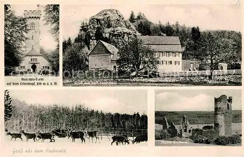 AK / Ansichtskarte Bernkastel Kues Hochwald Aussichtsturm Erbeskopf Kat. Bernkastel Kues