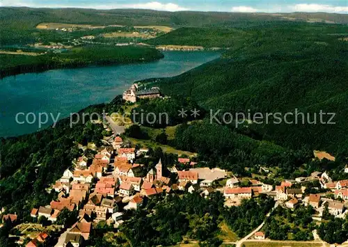 AK / Ansichtskarte Waldeck Edersee Luftkurort Fliegeraufnahme