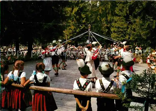 AK / Ansichtskarte Tanz Taenzer Bandltanz Garmisch Partenkirchen 